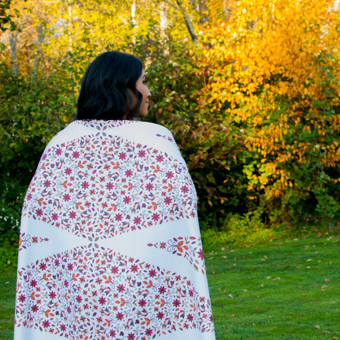 Fleece Sherpa Blanket: Earth