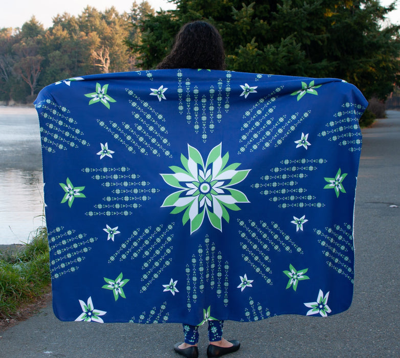 Fleece Sherpa Blanket: Seahawks