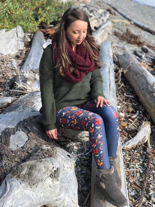 Native & Metis Roots Capri Leggings: Earth Collection - Soul Curiosity