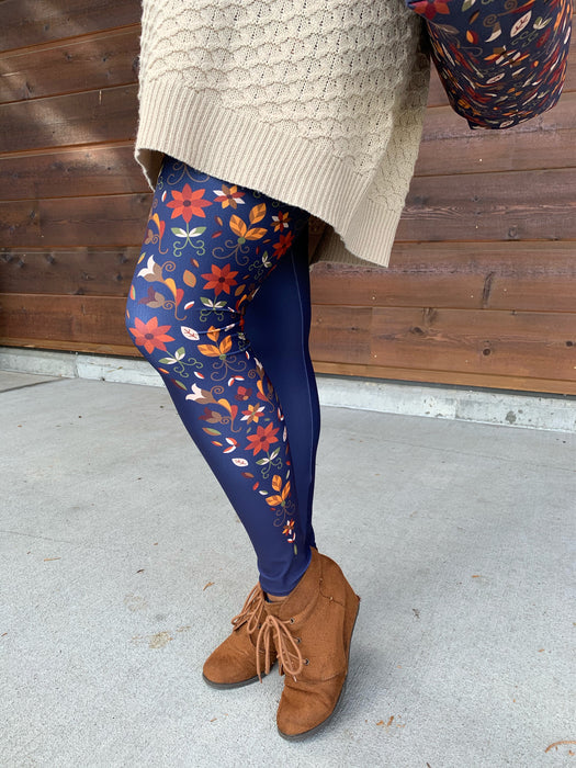 Native & Metis Roots Capri Leggings: Earth Collection - Soul Curiosity