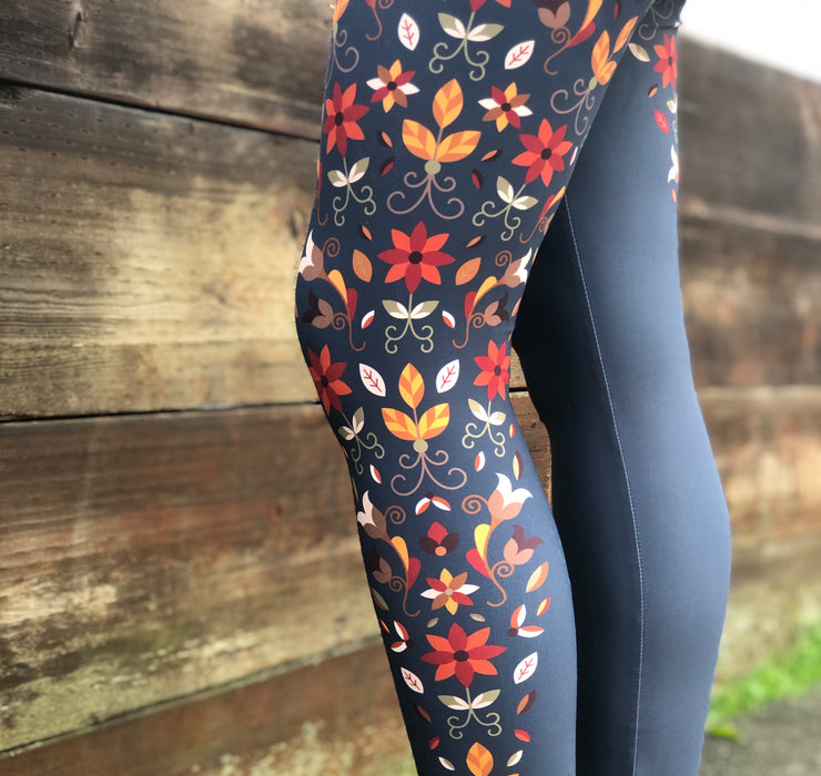 Native & Metis Roots Capri Leggings: Earth Collection - Soul Curiosity