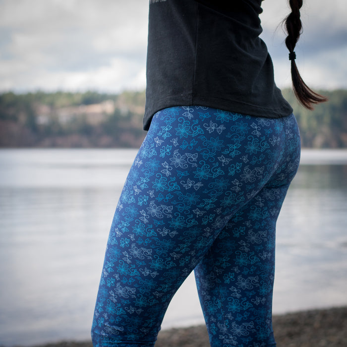 Native & Metis Capri Leggings: Water Collection - Soul Curiosity