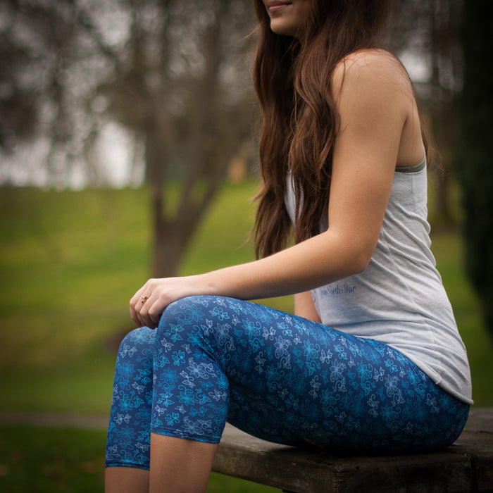 Native & Metis Capri Leggings: Water Collection - Soul Curiosity