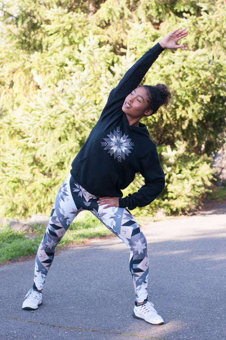 Native & Metis Geometric Floral Leggings: Air Collection - Soul Curiosity