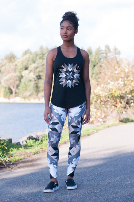 Native & Metis Geometric Floral Leggings: Air Collection - Soul Curiosity