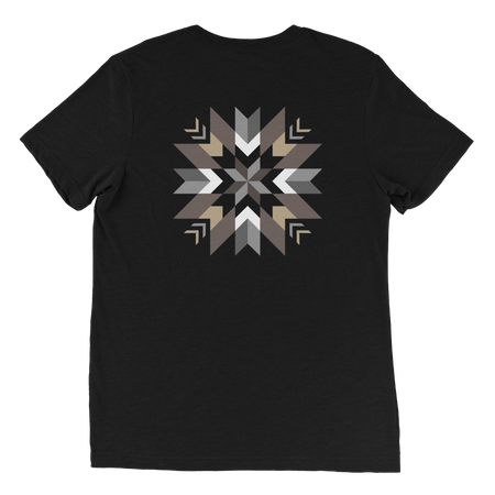 Native & Metis Unisex Tri-blend Star Floral Tee: Air Collection - Soul Curiosity