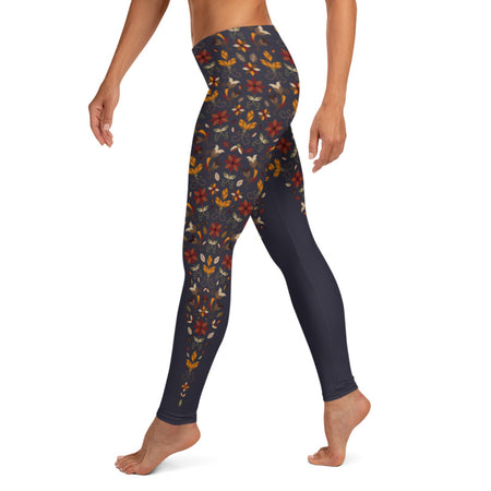 Native & Metis Roots Capri Leggings: Earth Collection - Soul Curiosity