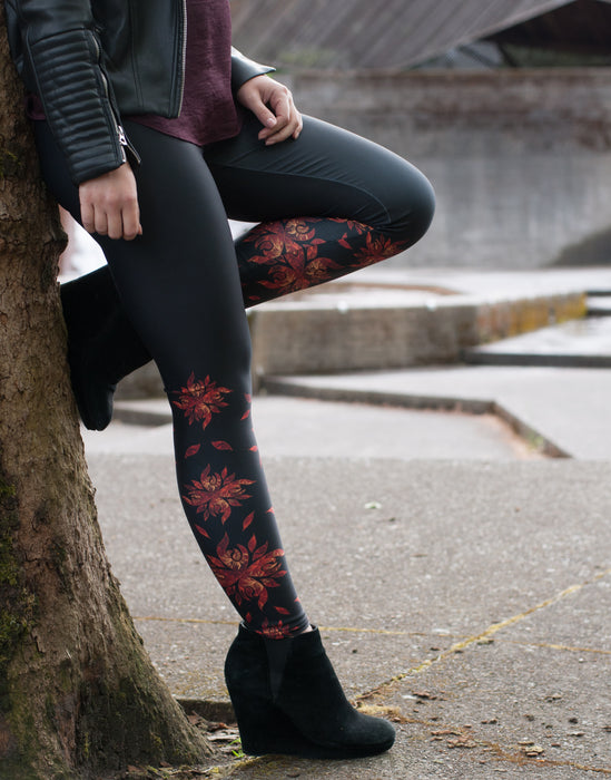 Native & Metis Leggings: Fire Collection - Soul Curiosity