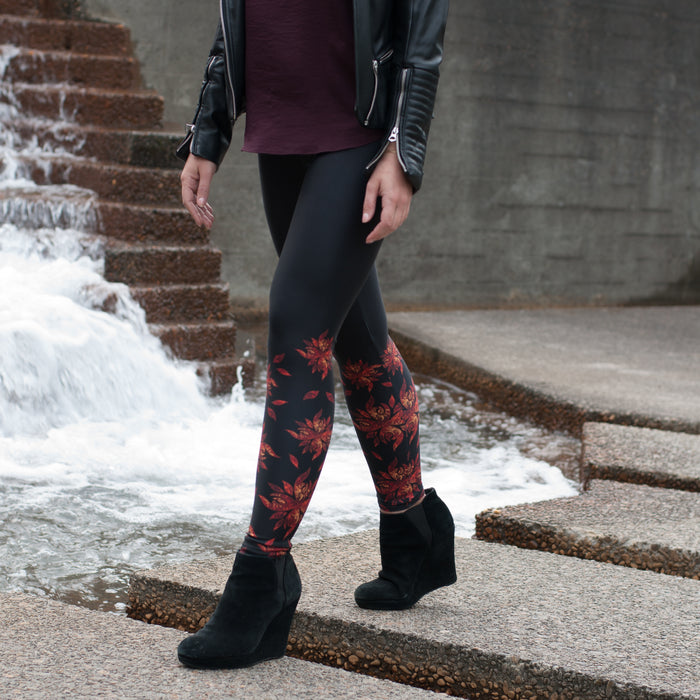 Native & Metis Leggings: Fire Collection - Soul Curiosity